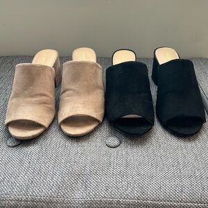 Christian Siriano for Payless Mule Shoes (2 pairs)